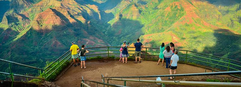 Touring a canyon in Hawaii on an experiential adventure travel trip